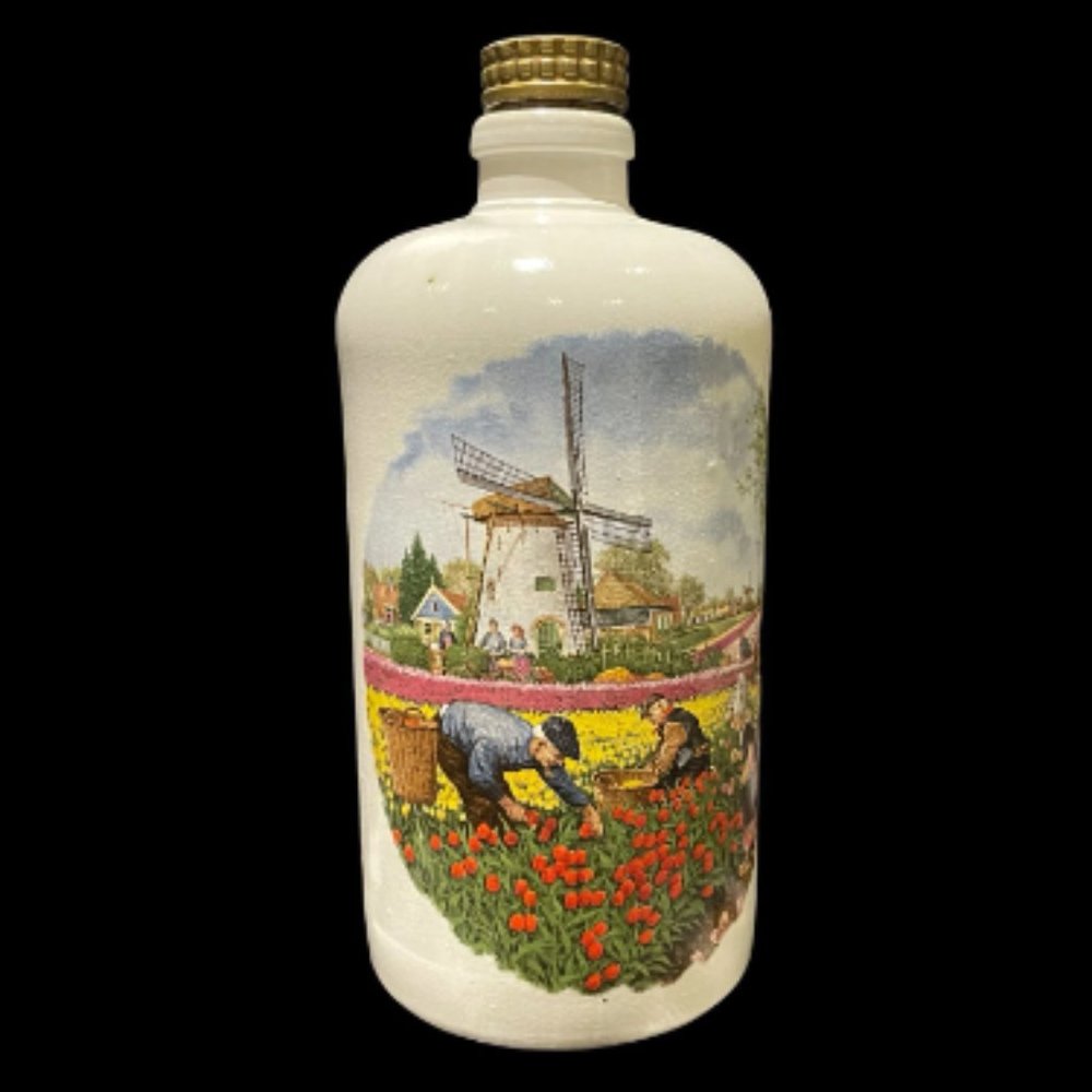 Vintage MKM Ceramic Wine Bottle, 0.7 L